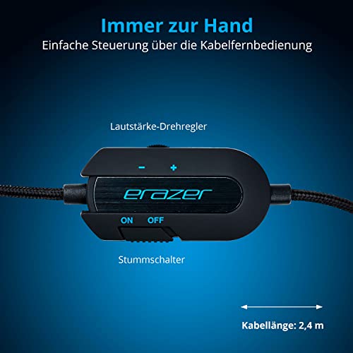 MEDION ERAZER Mage P10 Gaming Headset (Kabelgebunden, integriertes Mikrofon, Lautstärkeregler und Stummschalter, Over Ear, 3,5 mm) Bild 5