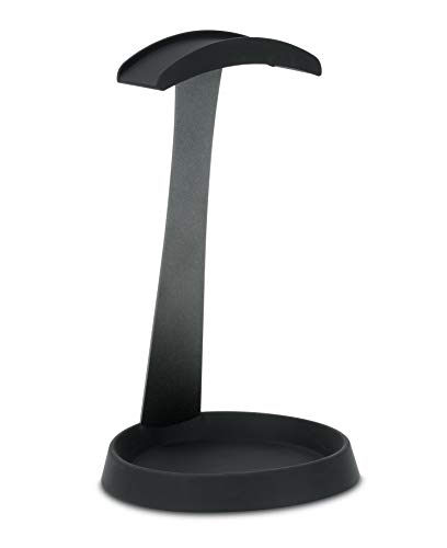 Dynavox Kopfhörerständer KH-1000, Universal Halter mit Metallkorpus für Gaming-Headsets und Over-Ear-Kopfhörer, Silikon-Auflage für Bügel und Kabel-Ablage, schwarz Bild 2
