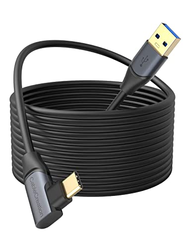 Kompatibel mit Quest 2 Link Kabel 5M, CableCreation USB 3.2 Gen1 auf USB C Kabel 5 Gbps, Link Kable VR Kompatibel mit Oculus Quest 2/Pico Virtual Reality Headsets Gaming PC, 16 FT Bild 1