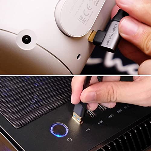 Kompatibel mit Quest 2 Link Kabel 5M, CableCreation USB 3.2 Gen1 auf USB C Kabel 5 Gbps, Link Kable VR Kompatibel mit Oculus Quest 2/Pico Virtual Reality Headsets Gaming PC, 16 FT Bild 2