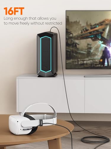 Kompatibel mit Quest 2 Link Kabel 5M, CableCreation USB 3.2 Gen1 auf USB C Kabel 5 Gbps, Link Kable VR Kompatibel mit Oculus Quest 2/Pico Virtual Reality Headsets Gaming PC, 16 FT Bild 5
