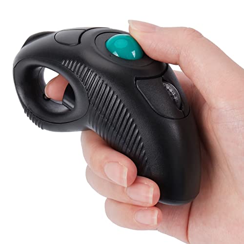 IMAGE Trackball Maus Kabellose USB Handheld Funkmaus mit Laser für Rechts- oder Linkshänder Bild 1
