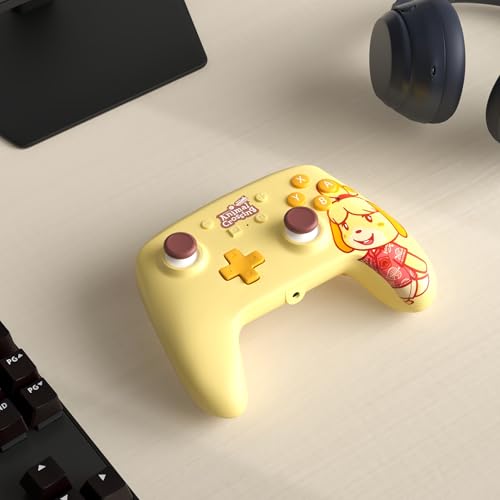 PowerA Verbesserter Kabelgebundener Controller für Nintendo Switch – Animal Crossing: Isabelle, Gamepad, Game-Controller, Kabelgebundener Controller, Offiziell Lizenziert Bild 2