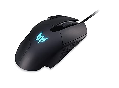 Acer Cestus 315 Gaming Maus (6.500 DPI, 100 IPS Tracking, 6 programmierbare Tasten, 1 ms Reaktionszeit, RGB Beleuchtung, GPMCE11014, schwarz, Programmierbare Tasten 6 Bild 2