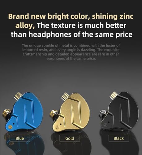 CCA KZ ZSN Pro X In Ear Kopfhörer 1BA 1DD Stereo Earbuds Kopfhörer HiFi Sport Gaming 3.5 mm Wagenheber Kopfhörer Komfort Verschleiß für Telefon Computer Tablet Bild 5