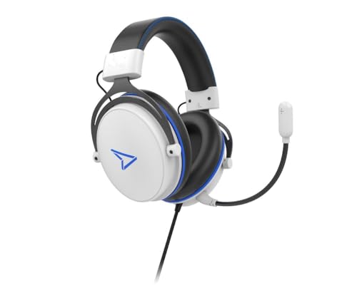 Steelplay -HP-52, Kabelgebundenes Gaming-Headset, Stereo-Sound, Drehmikrofon, Bedienelemente, 3,5-mm-Buchse - Für PS4, Switch, Xbox One, PC, Mac, Computer, Laptop, - weib Bild 2