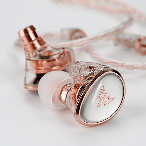 Whizzer HE01 In Ear Monitor Kopfhörer, HiFi IEM Ohrhörer mit abnehmbarem Kabel, geräuschisolierendes Musiker-Headset mit dynamischem Treiber, HiFi Ohrhörer für Smartphones und Audio-Player Bild 2