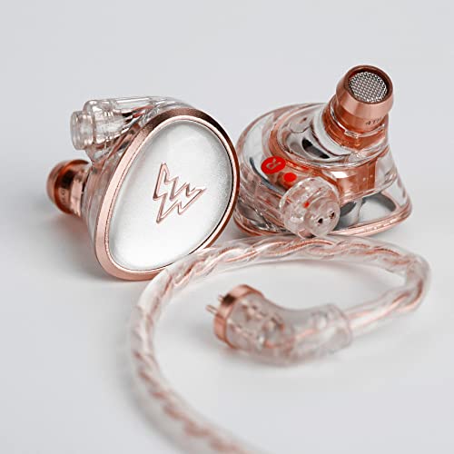 Whizzer HE01 In Ear Monitor Kopfhörer, HiFi IEM Ohrhörer mit abnehmbarem Kabel, geräuschisolierendes Musiker-Headset mit dynamischem Treiber, HiFi Ohrhörer für Smartphones und Audio-Player Bild 4