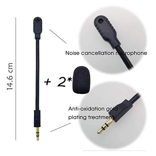 sciuU Ersatz Boom Mikrofon kompatibel mit Logitech G PRO X2, G PRO X Wireless & G PRO Wired Gaming Headsets - abnehmbares 3,5 mm Gaming Mic mit Noise Cancelling & kristallklarem Klang - nur Mikrofon Bild 2