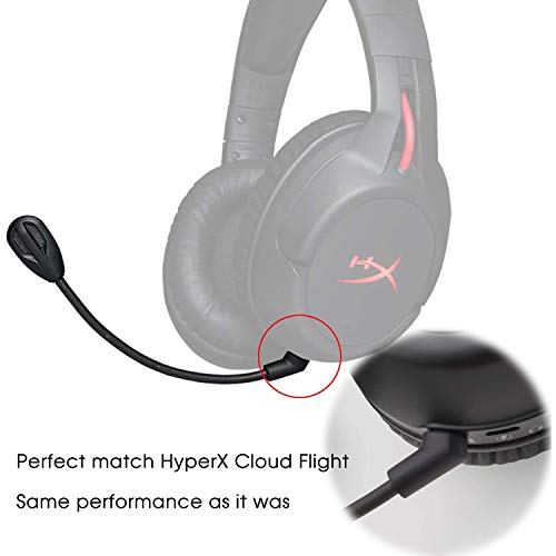 sciuU Boom Mic Mikrofon Kompatibel mit Kingston HyperX Cloud Flight/Flight S Gaming Kopfhörer Kabellosem HX-HSCF-BK, für PS4 / PS4 Pro Computer PC, 3,5 mm Jack Microphone Flexibel Noise Cancelling Bild 3