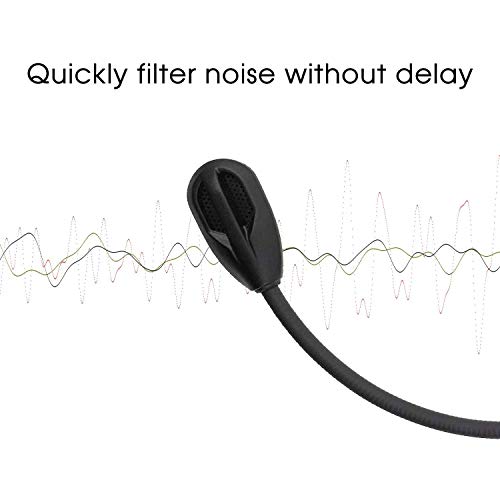 sciuU Boom Mic Mikrofon Kompatibel mit Kingston HyperX Cloud Flight/Flight S Gaming Kopfhörer Kabellosem HX-HSCF-BK, für PS4 / PS4 Pro Computer PC, 3,5 mm Jack Microphone Flexibel Noise Cancelling Bild 4