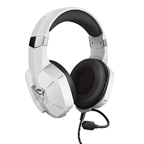 Trust Gaming Headset für PS4 und PS5 GXT 323W Carus - Kabelgebundene Gaming-Kopfhörer mit Mikrofon für PlayStation 4/5, Einstellbarer Kopfbügel, Komfortable Ohrpolster - Weiß, one Size Bild 1