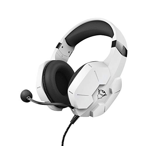 Trust Gaming Headset für PS4 und PS5 GXT 323W Carus - Kabelgebundene Gaming-Kopfhörer mit Mikrofon für PlayStation 4/5, Einstellbarer Kopfbügel, Komfortable Ohrpolster - Weiß, one Size Bild 6