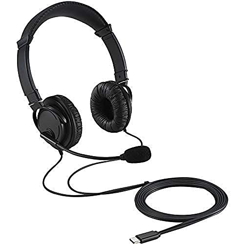 Kensington USB-C HiFi-Kopfhörer mit Mikrofon, Hochwertiger Stereosound, Einstellbares Mikrofon mit Geräuschunterdrückung (Noise-Cancelling), Headset für Konferenzen, Calls oder Gaming, K97601WW Bild 1