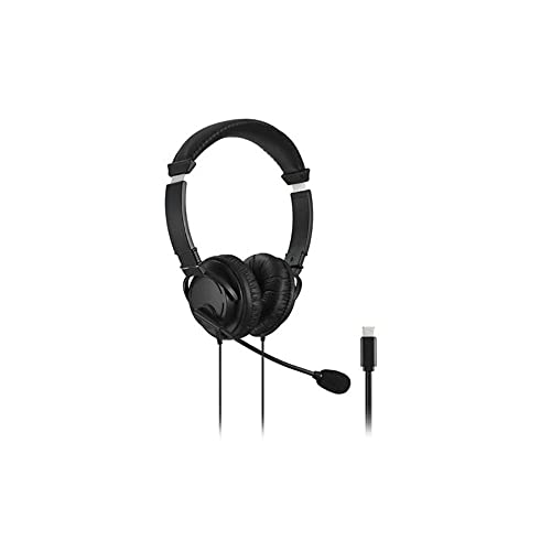 Kensington USB-C HiFi-Kopfhörer mit Mikrofon, Hochwertiger Stereosound, Einstellbares Mikrofon mit Geräuschunterdrückung (Noise-Cancelling), Headset für Konferenzen, Calls oder Gaming, K97601WW Bild 2