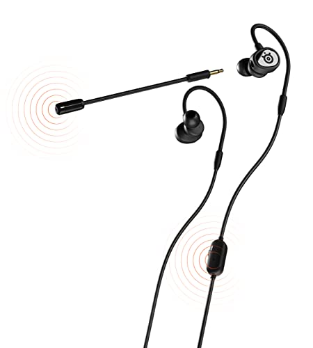 SteelSeries Tusq - In-Ear-Gaming-Headset für mobiles Gaming – Integriertes und abnehmbares, optionales Bügelmikrofon – Ergonomisches Bügel-Design Bild 1