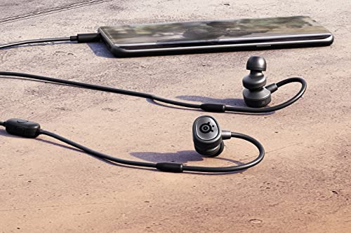 SteelSeries Tusq - In-Ear-Gaming-Headset für mobiles Gaming – Integriertes und abnehmbares, optionales Bügelmikrofon – Ergonomisches Bügel-Design Bild 2