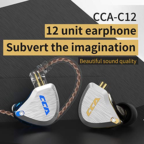 CCA C12 5BA 1DD Stereo Bass Kopfhörer In Ear Kopfhörer mit Kabel Noise Cancelling Sport Earbuds Headset für Musiker Audiophile Sänger DJ Bild 3