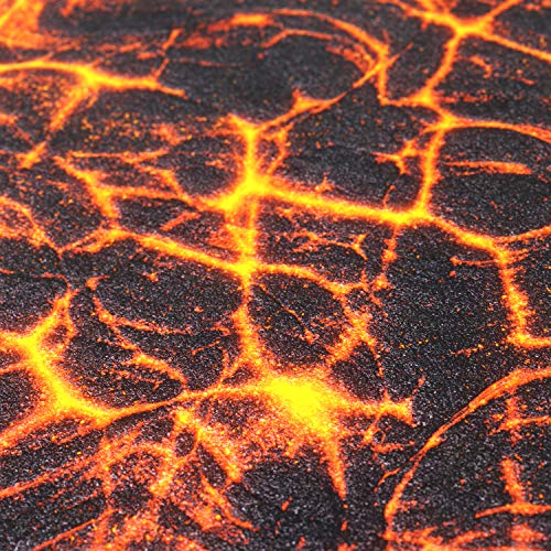 TITANWOLF - XXL Speed Gaming Mauspad Titanwolf 900 x 400mm - XXL Mousepad - Tischunterlage Large Size - verbessert Präzision und Geschwindigkeit - Lava Bild 4