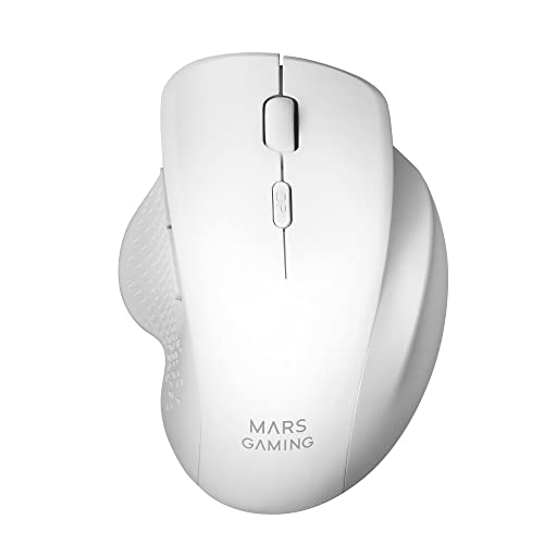 MARSGAMING Mars Gaming MMWERGOW, Kabellose Ergonomische Maus für PS4/PS5/XBOX/PC/Mac, Weiß Bild 1