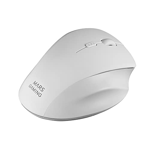 MARSGAMING Mars Gaming MMWERGOW, Kabellose Ergonomische Maus für PS4/PS5/XBOX/PC/Mac, Weiß Bild 4