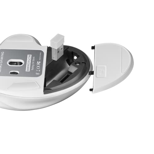 MARSGAMING Mars Gaming MMWERGOW, Kabellose Ergonomische Maus für PS4/PS5/XBOX/PC/Mac, Weiß Bild 6