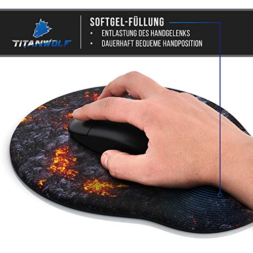 Gel Mauspad ergonomische Handgelenkauflage - Office Komfort Mousepad - Handgelenkpolster Handauflage - Gelkissen Gelpolster - Maus und Tastatur - abwaschbar - für Computer Laptop Notebook Bild 4