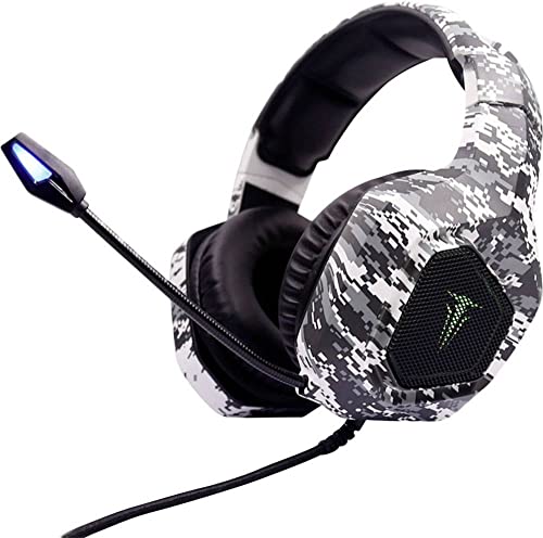 BERSERKER Casque Gaming-Army-Thor-BK-Weiß, 3,5 mm + USB, kompatibel mit Ordi Tablet, PS5.4, Xbox One, Switch Bild 1