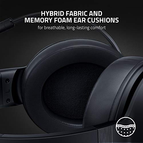 Razer Kraken V3 X Gaming Headset, 7.1 Surround Sound, Triforce 40mm Treiber, Faltbares HyperClear Nierenmikrofon, Chroma RGB Beleuchtung für PC, Classic Black Bild 5