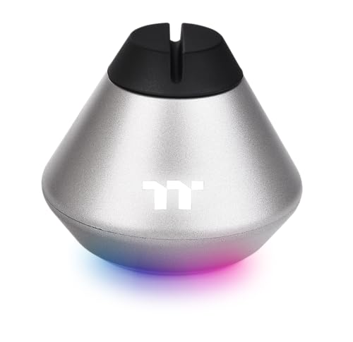 Thermaltake Argent MB1 RGB Gaming Mouse Bungee | Mauskabelhalter | Kabelmanagment | rutschfest | LED-Beleuchtung | Silber Bild 1