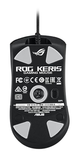 ASUS ROG Keris optische Gaming Maus (kabelgebunden, 16.000 DPI, 400 ips, 1000Hz Abtastrate, Aura Sync) Bild 4