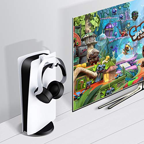 NexiGo PS5 Kopfhörer Halter, [Minimalistisches Design] Mini-Kopfhöreraufhänger mit Stützleiste, für Sony PlayStation 5 Gaming Headset, Weiß Bild 6