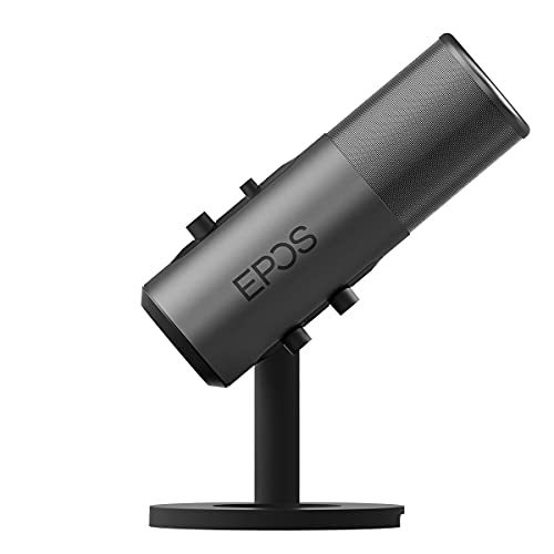 EPOS Gaming B20 Streaming-Mikrofon – 2,9-m-Kabel USB-C-Computermikrofon für PC- und Laptop-Verbindung mit Audio-Steuerungen – kompatibel mit PC, Mac und PS4/5 – Schreibtischständer Bild 3