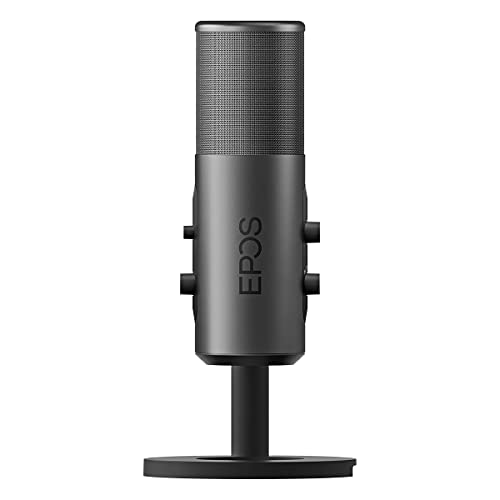 EPOS Gaming B20 Streaming-Mikrofon – 2,9-m-Kabel USB-C-Computermikrofon für PC- und Laptop-Verbindung mit Audio-Steuerungen – kompatibel mit PC, Mac und PS4/5 – Schreibtischständer Bild 5