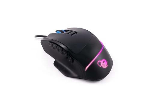 Deep Gaming ProSwap Modulare USB-Maus mit 3 austauschbaren Seitenteilen (3, 5 und 10 Tasten), RGB-Licht, optischer Sensor Pixart 3325, 500FPS, 100IPS, 1000 Hz, Euro-Schalter, dimmbares Gewicht Bild 3