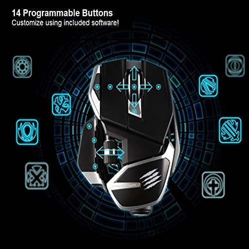 Madcatz MR07DHINBL000-0 Bluetooth Gaming-Maus Optisch Ergonomisch Schwarz Bild 4