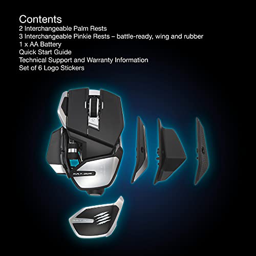 Madcatz MR07DHINBL000-0 Bluetooth Gaming-Maus Optisch Ergonomisch Schwarz Bild 6