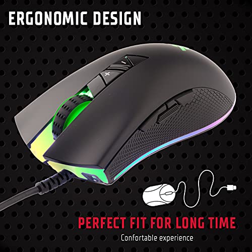iTek Gaming-Maus G61-4000DPI, RGB, Software, Sensor A3050 Schwarz Bild 2