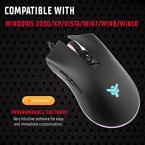 iTek Gaming-Maus G61-4000DPI, RGB, Software, Sensor A3050 Schwarz Bild 7