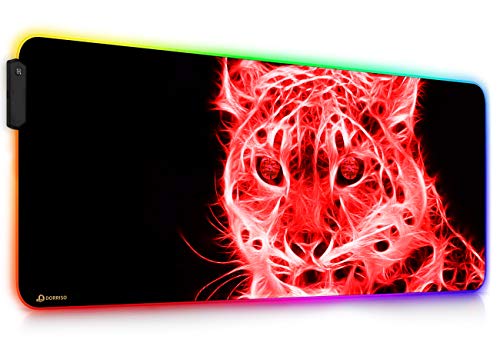 Neu RGB Gaming Mauspad Großes 900x400mm mit 12 RGB Beleuchtungs Modi LED Schreibtischunterlage XXL Wasserdicht Anti Rutsch Mauspad Matte für Computer PC Professionelle Gamer Mousepad Bild 1