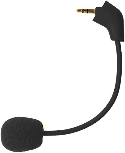 sciuU Boom Mic Mikrofon Kompatibel mit Kingston HyperX Cloud, Cloud X, Cloud II Gaming Kopfhörer, für PS4 Xbox Nintendo Switch Computer PC, 3,5 mm Buchse mit Geräuschunterdrückung, Schwarz Bild 1