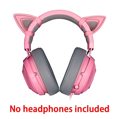 HUYUN Silikon-Kopfhörer mit Katzenohren, aufsteckbar, kompatibel mit Kraken 2019, Kraken TE Headsets (Rosa) Bild 6