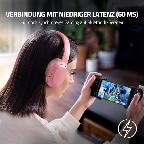 Razer Opus X - Kabelloses Headset mit niedriger Latenz und ANC-Technologie (Aktive Geräuschunterdrückung, Speziell abgestimmte 40-mm-Treiber, Integriertes Mikrofon, Akku bis zu 40 Std.) Mercury Bild 5