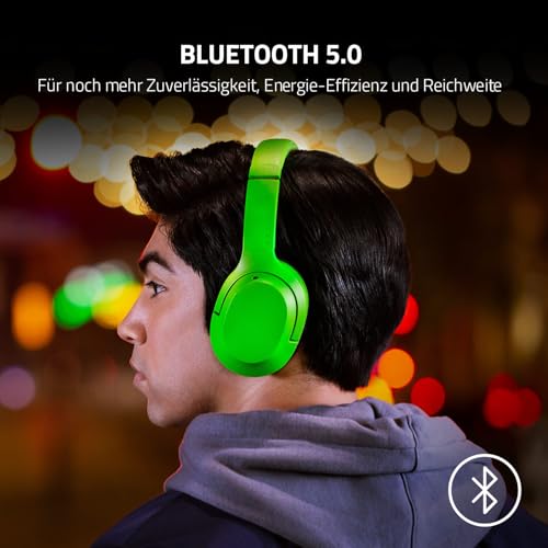Razer Opus X - Kabelloses Headset mit niedriger Latenz und ANC-Technologie (Aktive Geräuschunterdrückung, Speziell abgestimmte 40-mm-Treiber, Integriertes Mikrofon, Akku bis zu 40 Std.) Quartz Bild 3