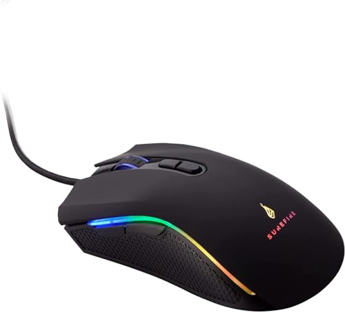 SureFire Hawk Claw Gaming 7-Button, Gaming Maus, mit RGB-Beleuchtung, PC Maus 6400 DPI, mit 7 programmierbaren Tasten, USB 3.2 GEN 1 & USB 2.0, Gaming Mouse Windows & Mac & Konsolen Bild 1