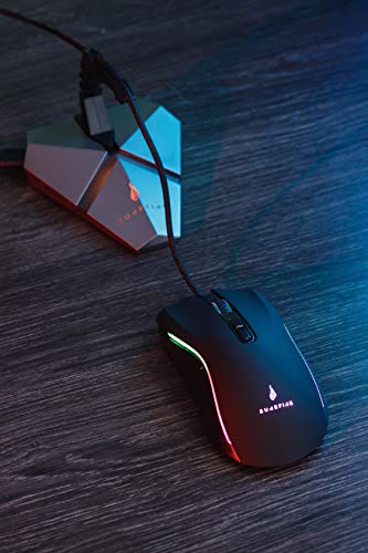 SureFire Axis Gaming Hub - Maus Bungee RGB mit 3x USB 3.2 Gen 1 Anschl├╝ssen, Mauskabelhalter, microSD-Steckplatz f├╝r PC & Notebook Bild 4