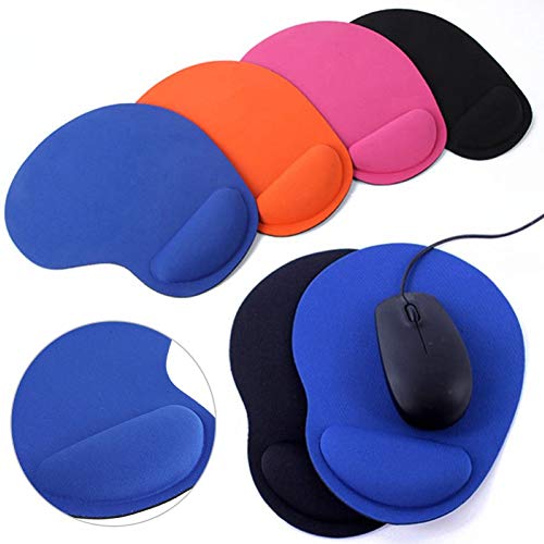 Home Office Mauspad Mausmatte Mousepad, Einfarbige Anti-Rutsch-Gaming-Mauspad-Mäusematte Mit Handgelenkstütze Schwarz Einheitsgröße Bild 2