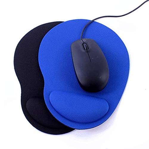 Home Office Mauspad Mausmatte Mousepad, Einfarbige Anti-Rutsch-Gaming-Mauspad-Mäusematte Mit Handgelenkstütze Schwarz Einheitsgröße Bild 4