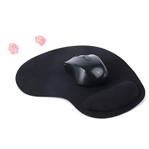 Home Office Mauspad Mausmatte Mousepad, Einfarbige Anti-Rutsch-Gaming-Mauspad-Mäusematte Mit Handgelenkstütze Schwarz Einheitsgröße Bild 5