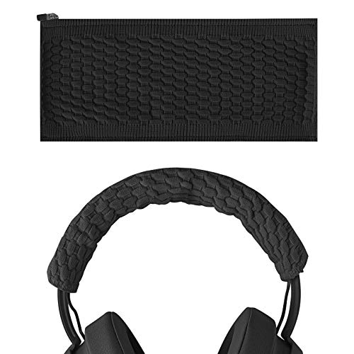 Geekria Verdickung Pullover Stirnband Abdeckung Kompatibel mit Razêr Kraken Pro V2, 7.1 V2, 7.1, Ultimate Gaming Headset/Stirnband Protector Repair Teile/Einfache DIY Installation (Schwarz) Bild 1